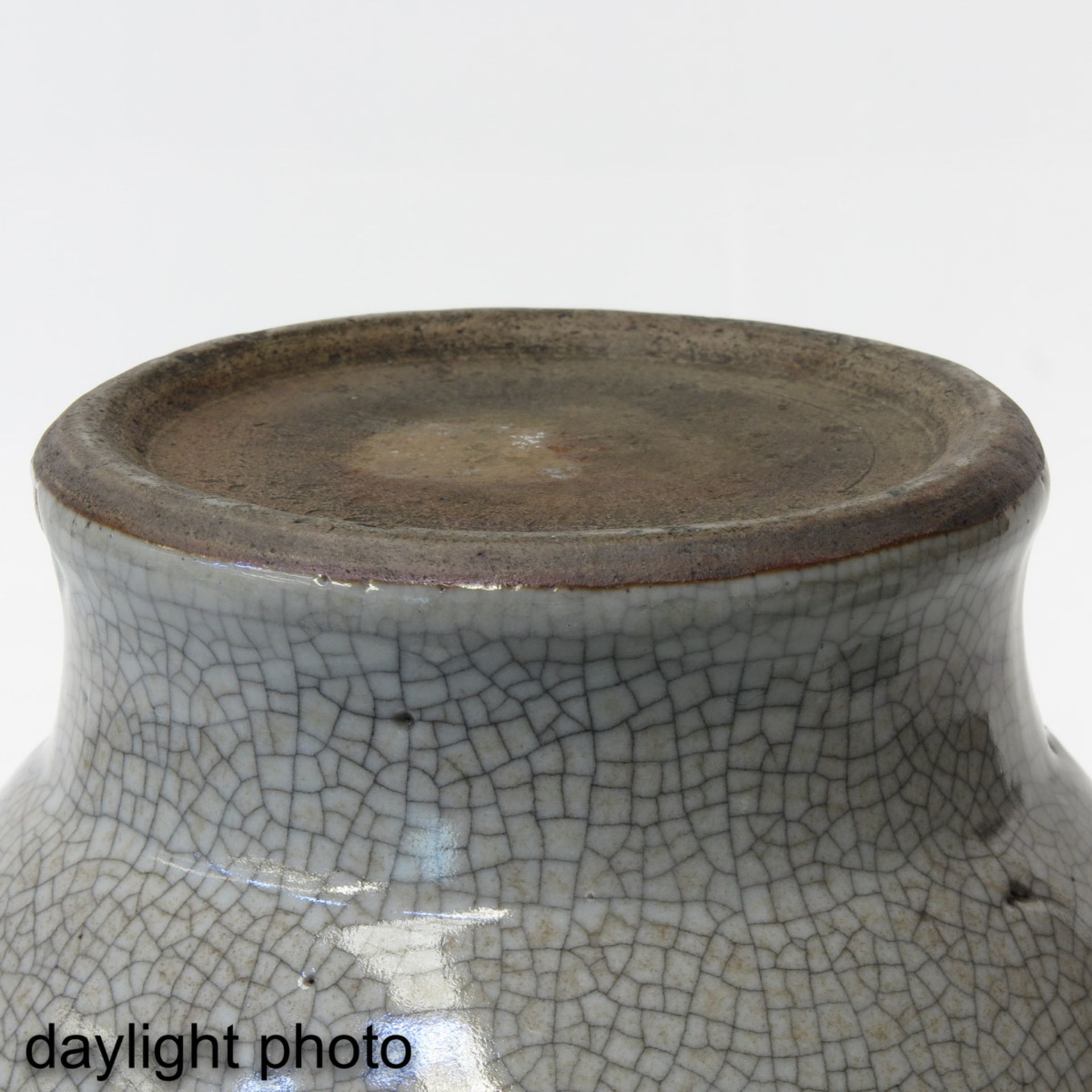 A Pair of Crackleware Vases - Image 8 of 9