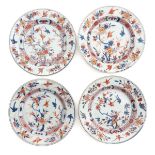 A Series of 4 Imari Decor Plates