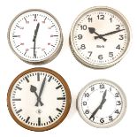 A Collection of 4 Electric Wall Clocks