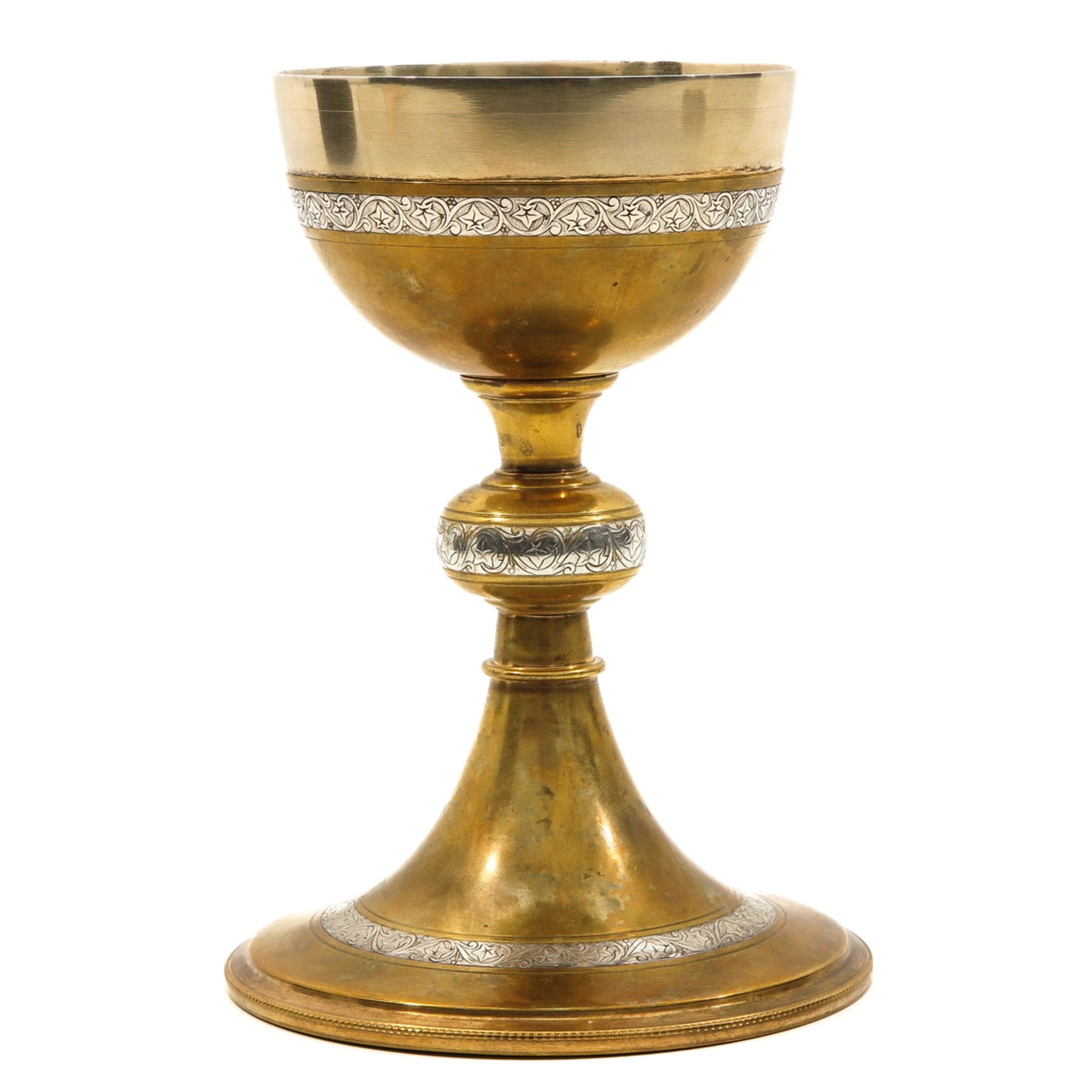 A Chalice with Silver Paten - Image 3 of 10