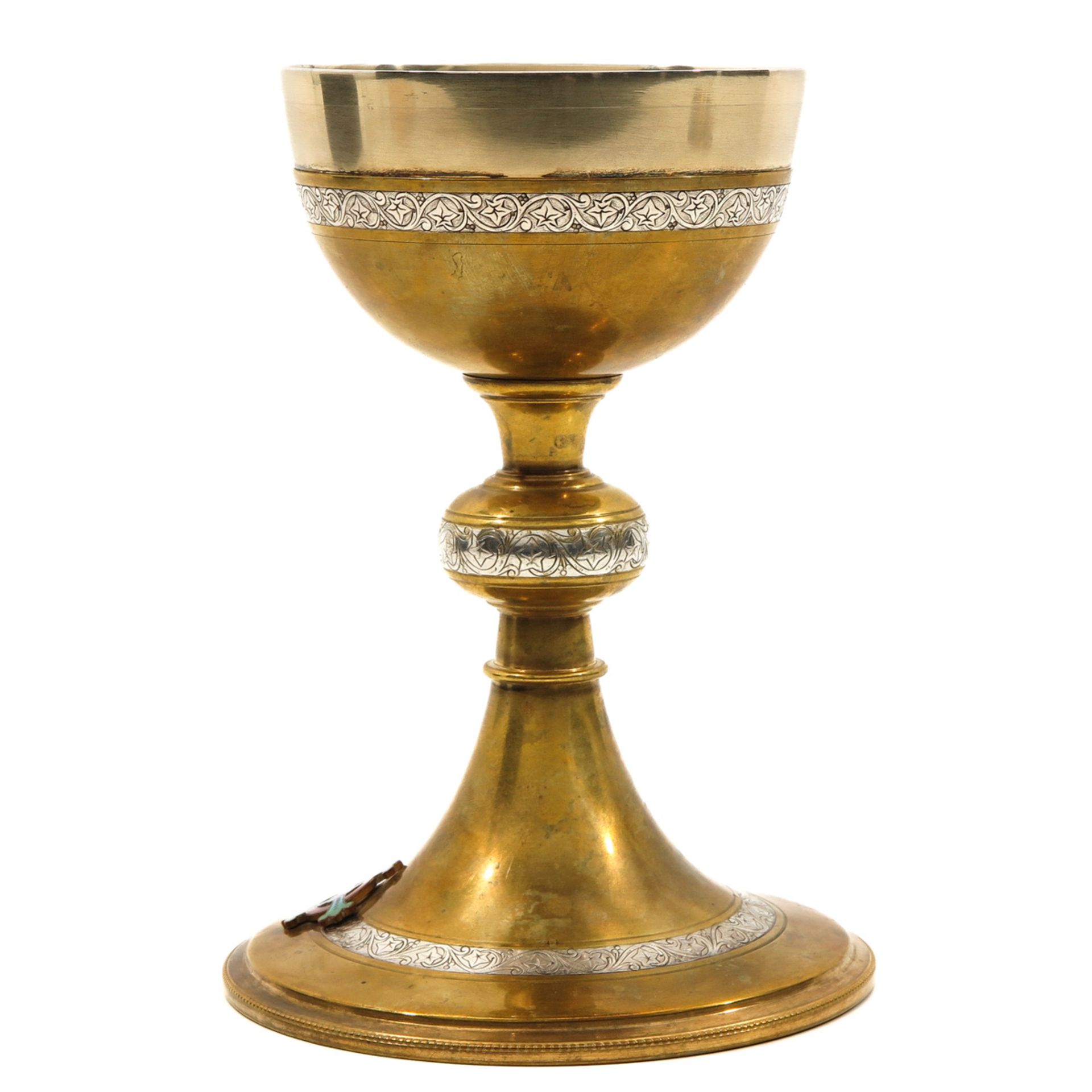 A Chalice with Silver Paten - Image 2 of 10