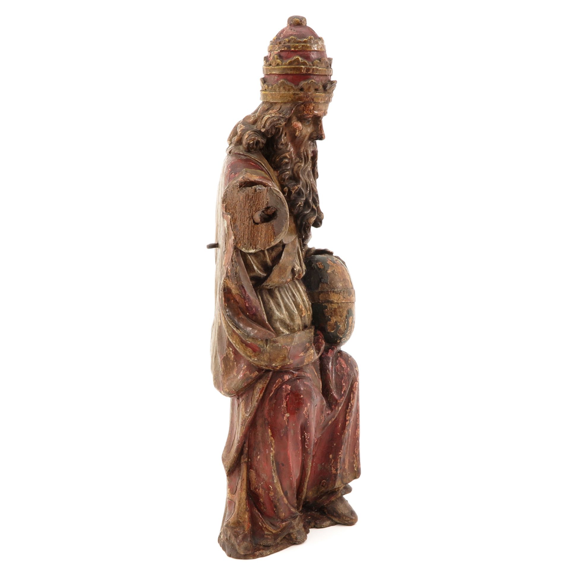 An 18th Century Sculpture Depicting God the Father - Image 4 of 9