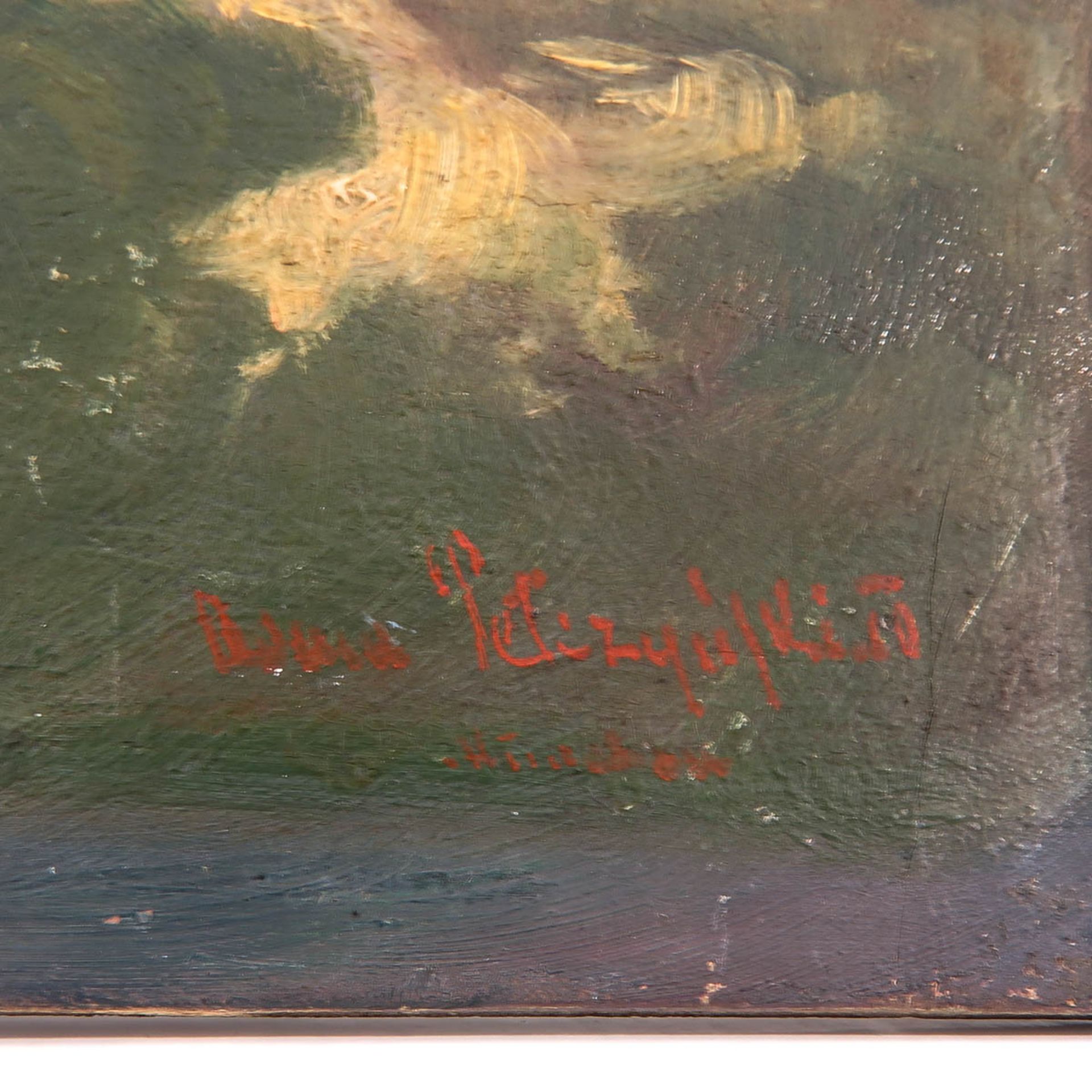 A Signed Oil on Panel - Bild 3 aus 5
