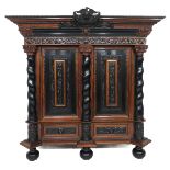 An Exceptional Dutch Cabinet or Kussenkast Circa 1700