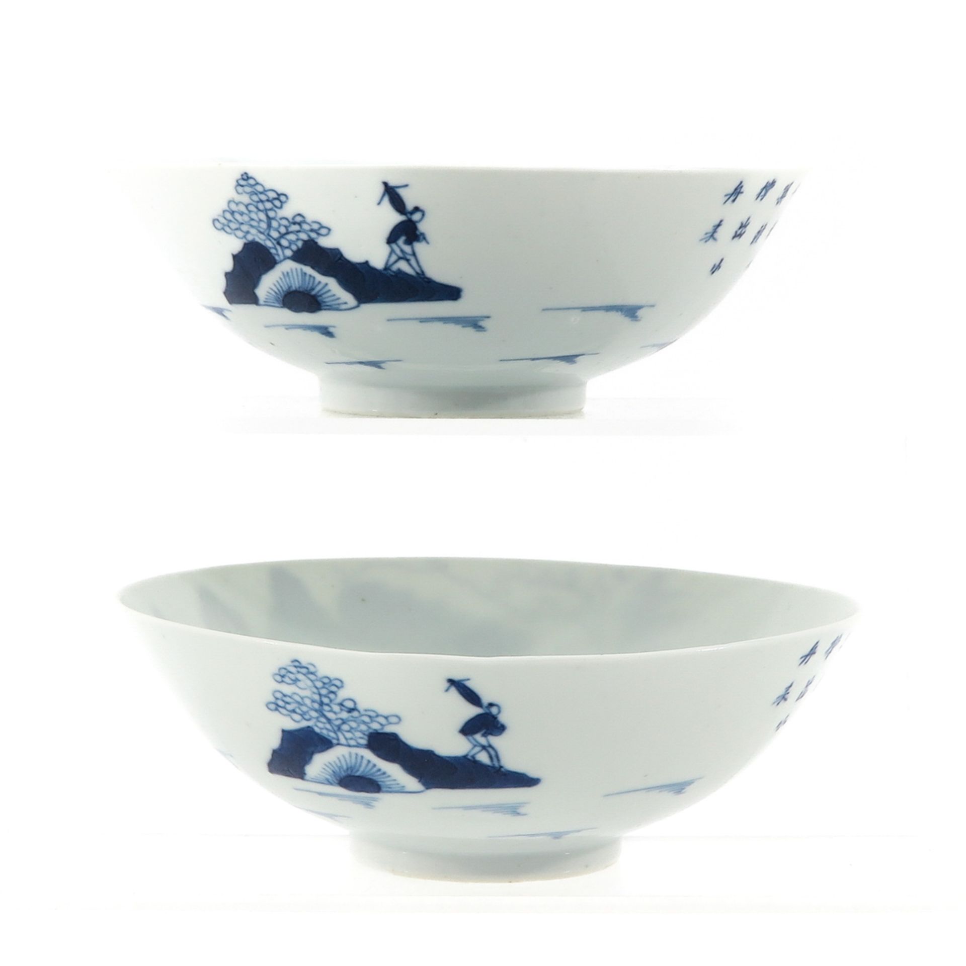 A Pair of Blue and White Bowls - Image 3 of 9