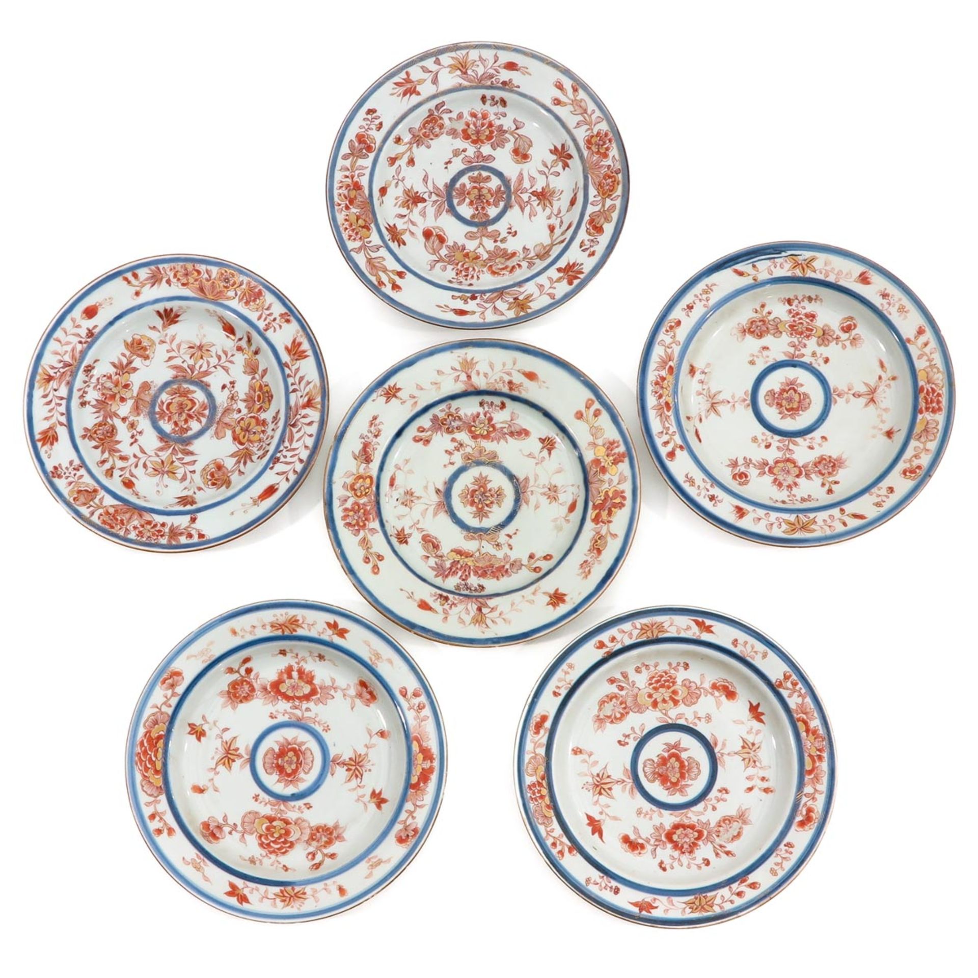 A Series of 6 Imari Plates