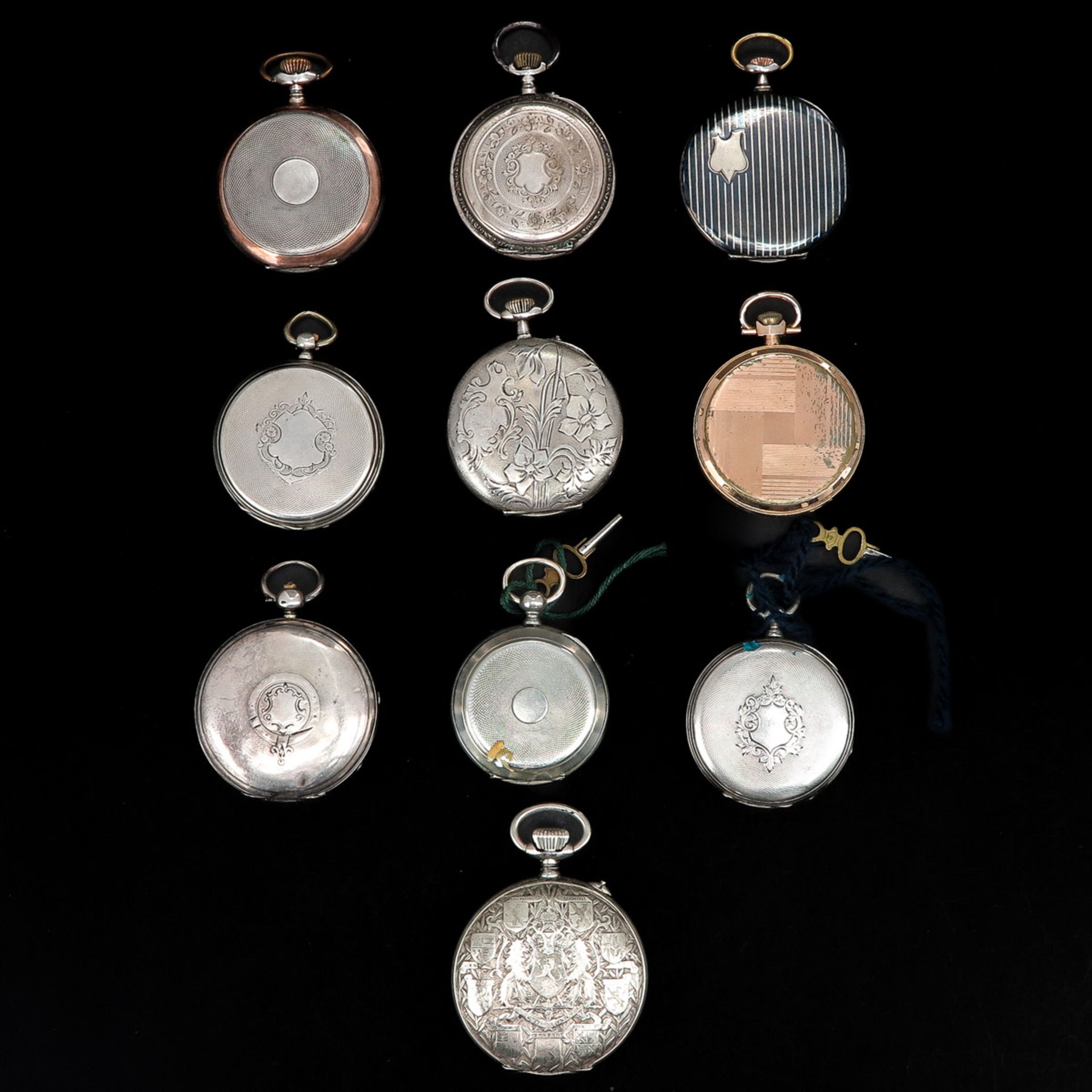 A Collection of 10 Pocket Watches - Bild 2 aus 10