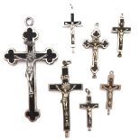 A Collection of 7 Relic Crosses