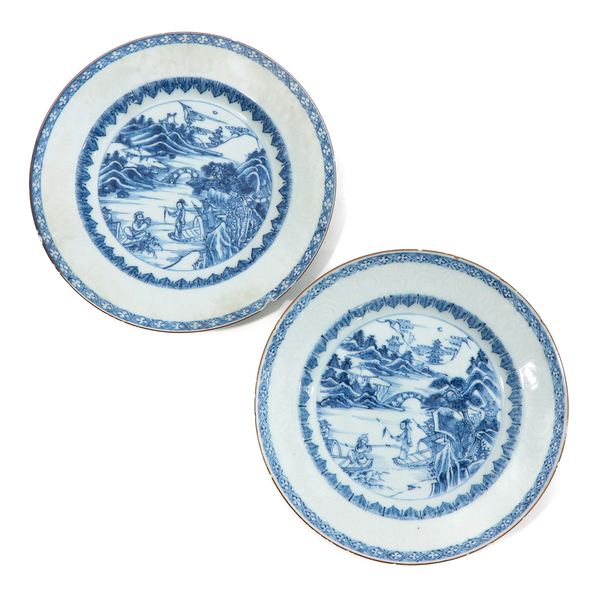 A Series of 5 Blue and White Plates - Image 3 of 10