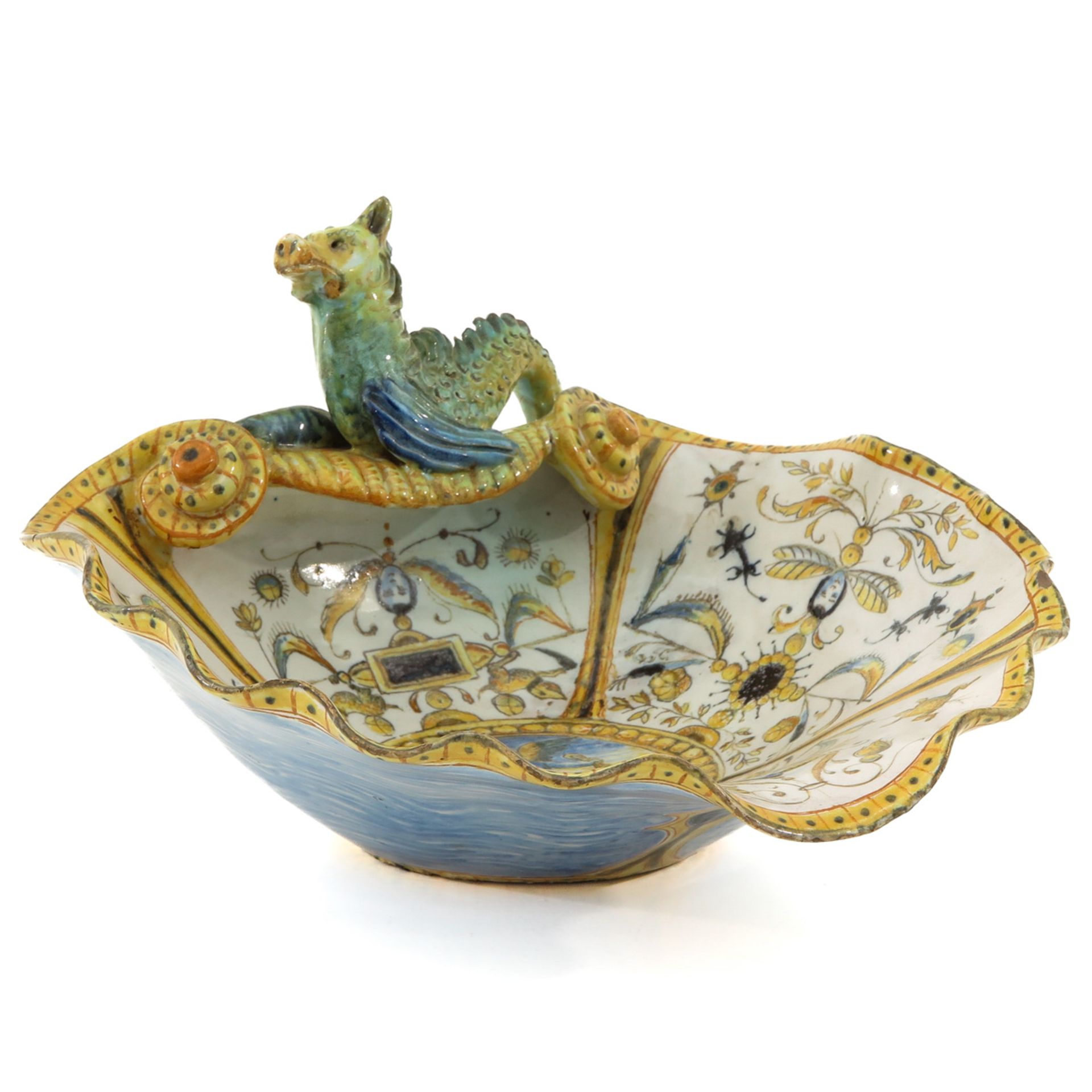 A Majolica Ornamental Bowl Circa 1620