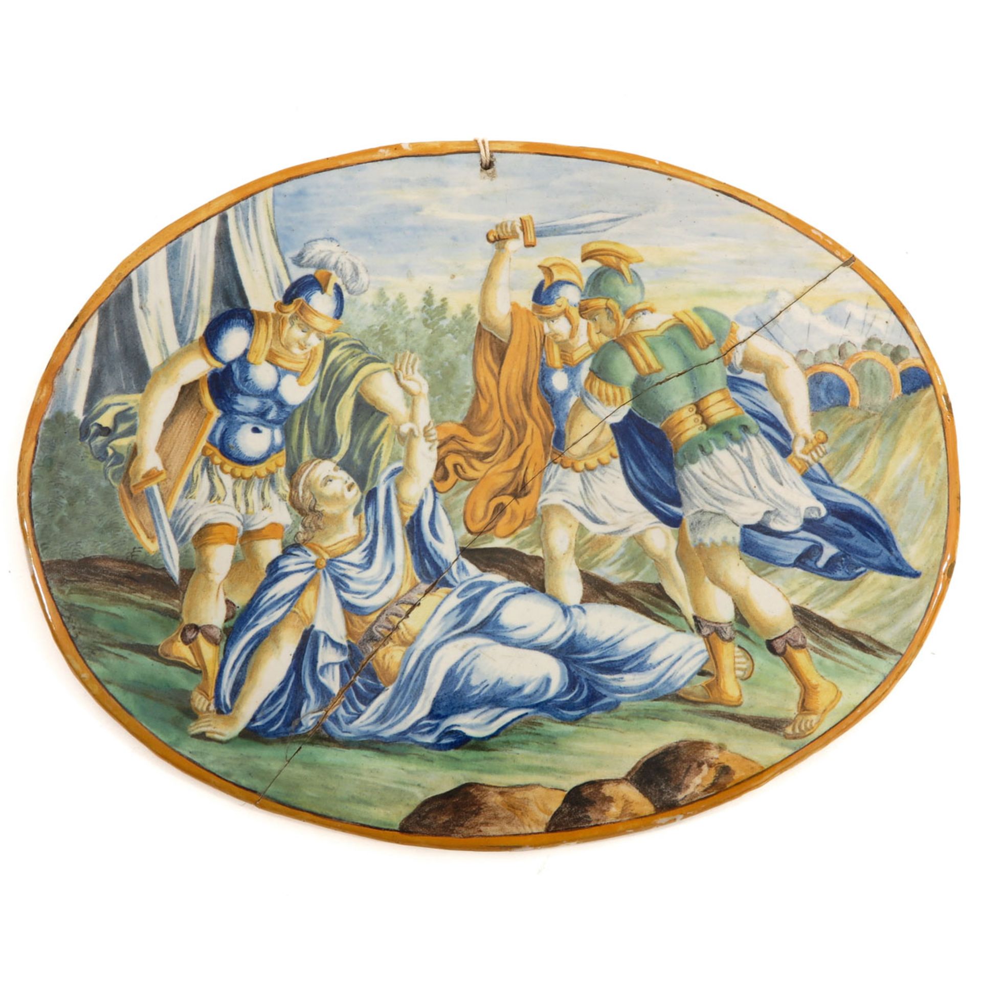 A Majolica Plaque