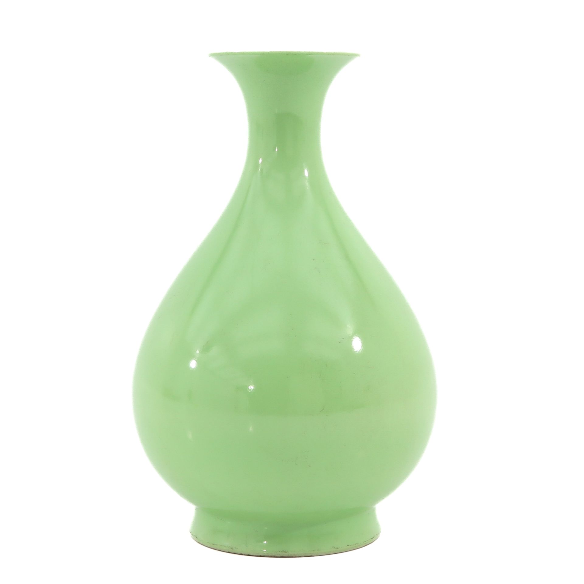 A Lime Green Glaze Vase - Bild 2 aus 9
