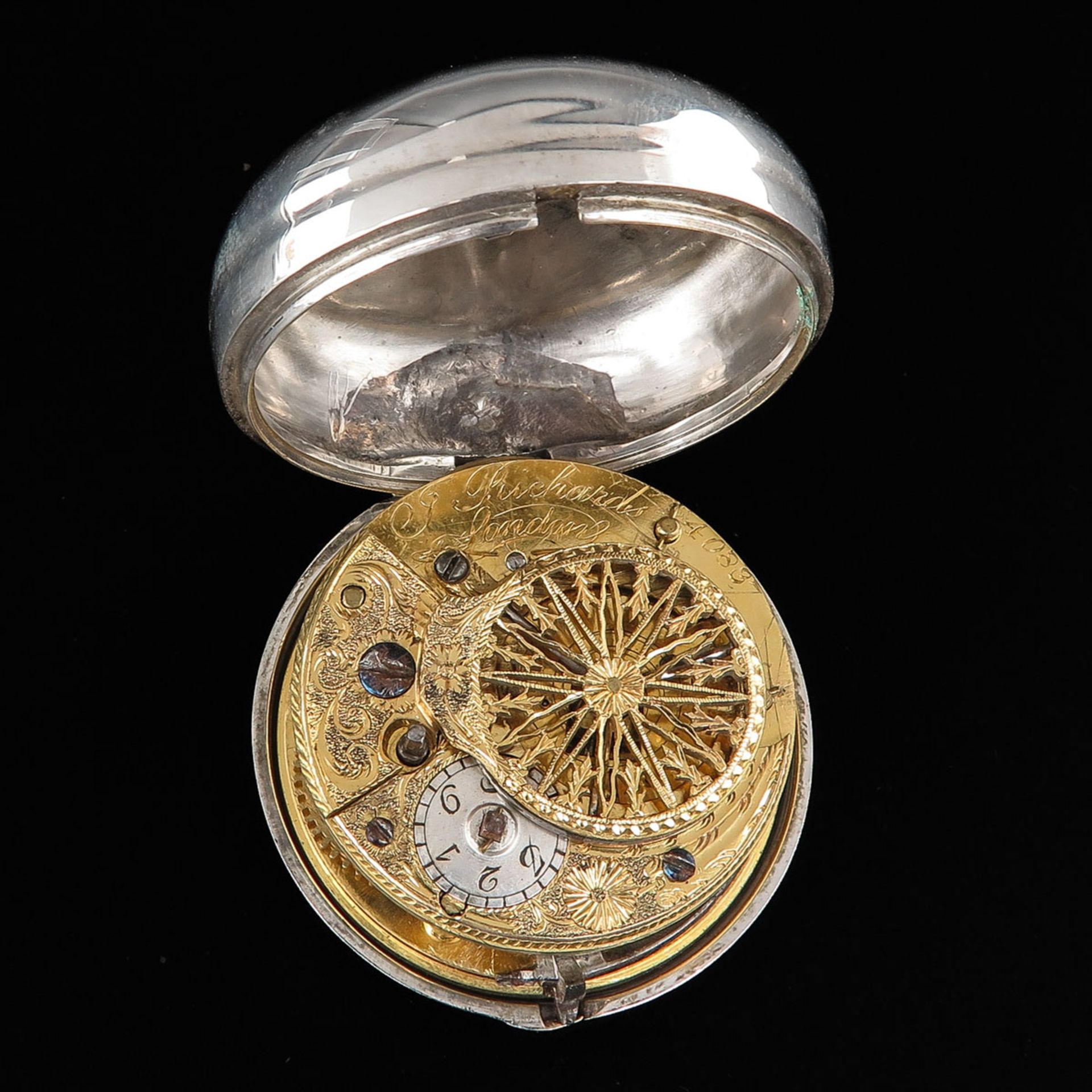 An 18th Century English Silver Pocket Watch - Bild 5 aus 8