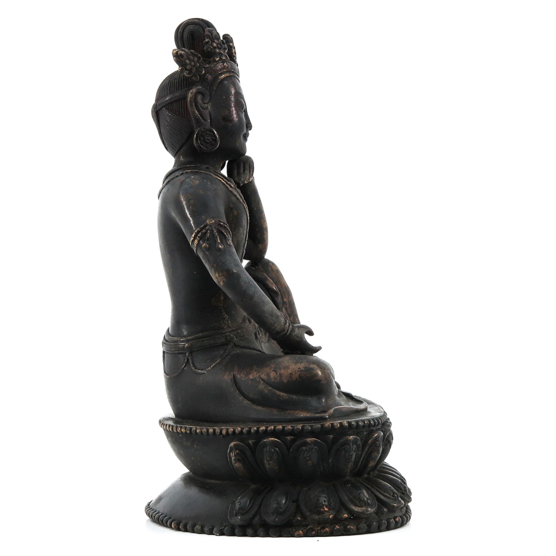 A Bronze Buddha - Bild 4 aus 9