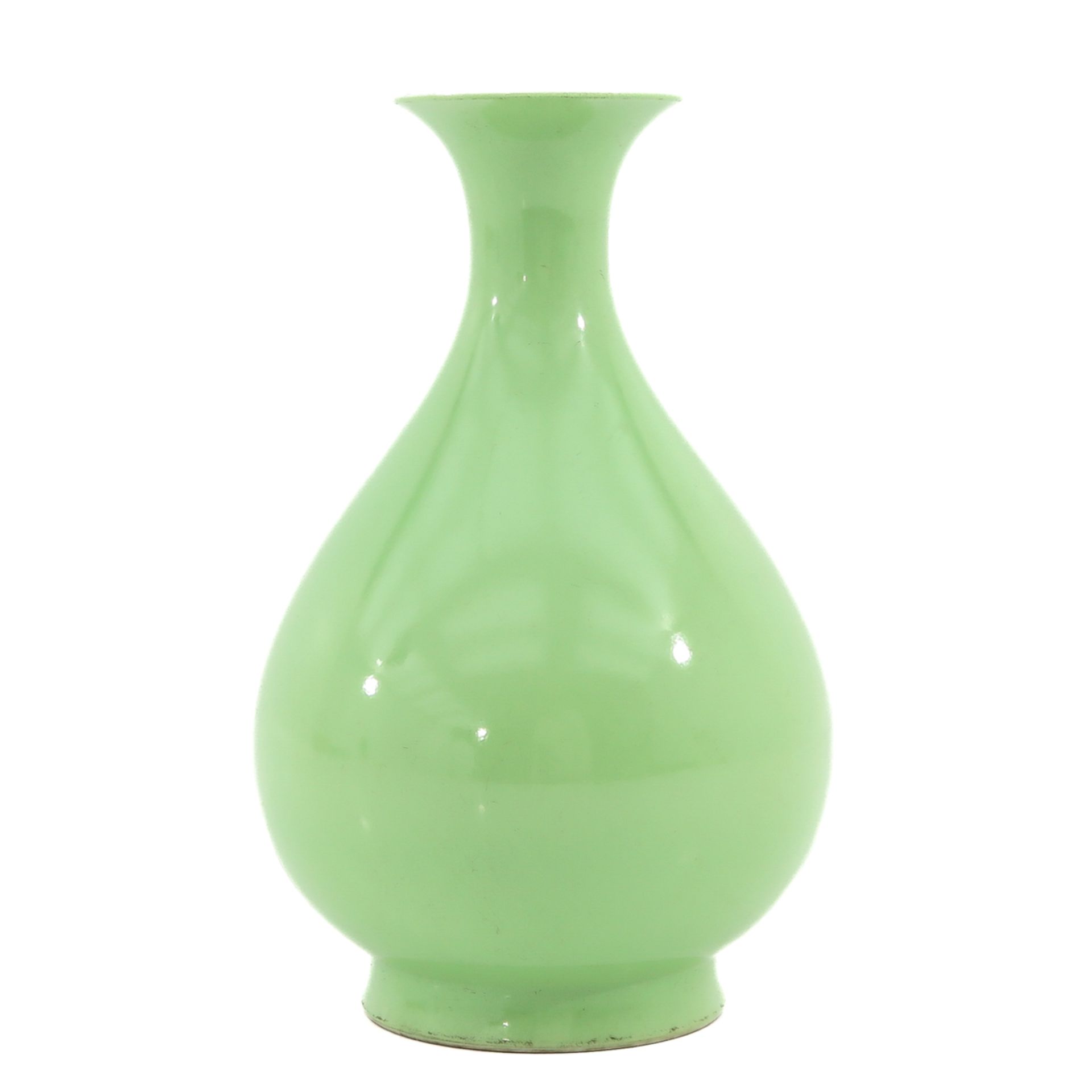 A Lime Green Glaze Vase - Bild 4 aus 9