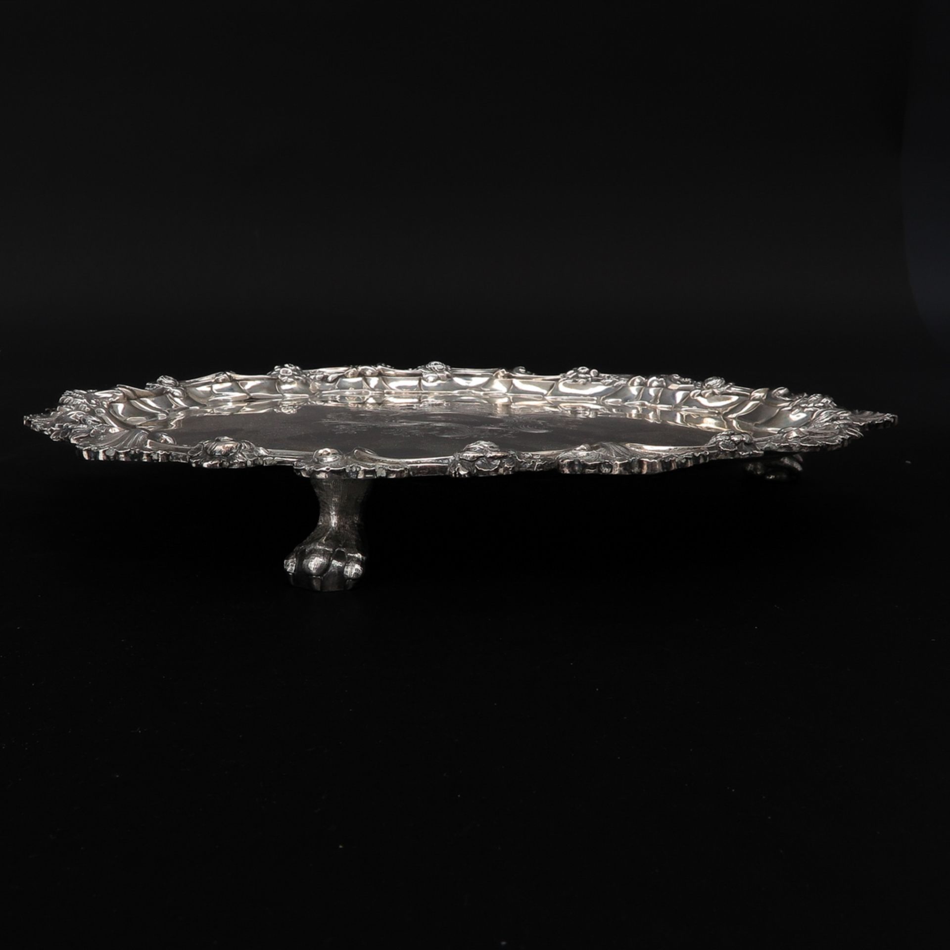 An English Silver Serving Tray - Image 3 of 6