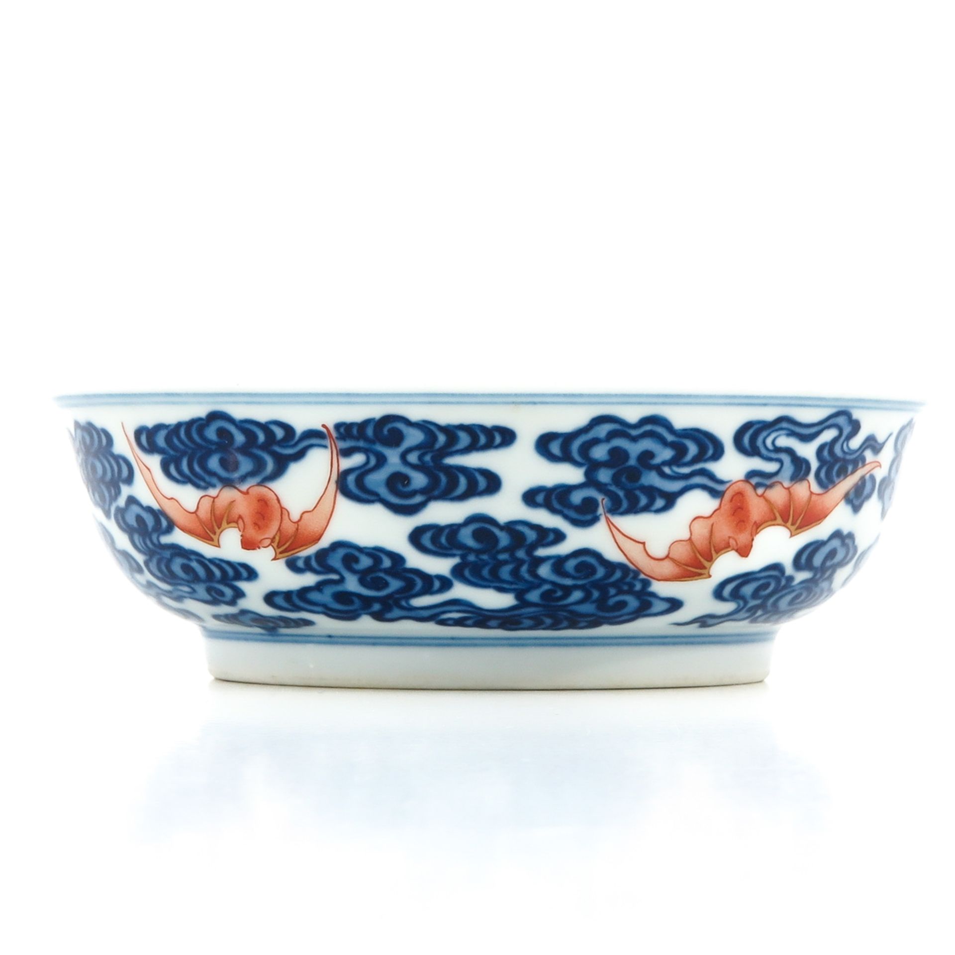 A Blue and Red Decor Bowl - Bild 3 aus 9