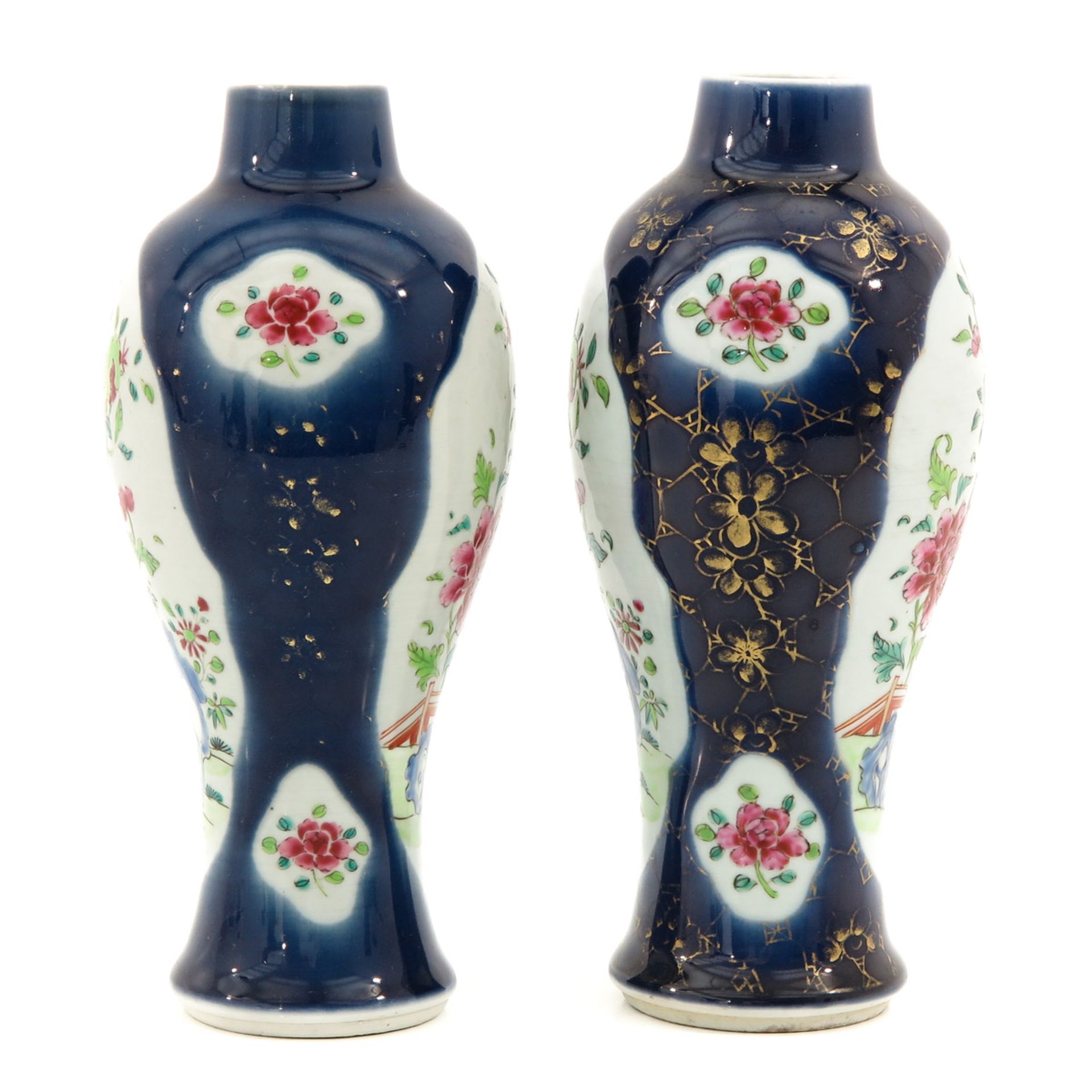 A Pair of Powder Blue Vases - Image 4 of 9