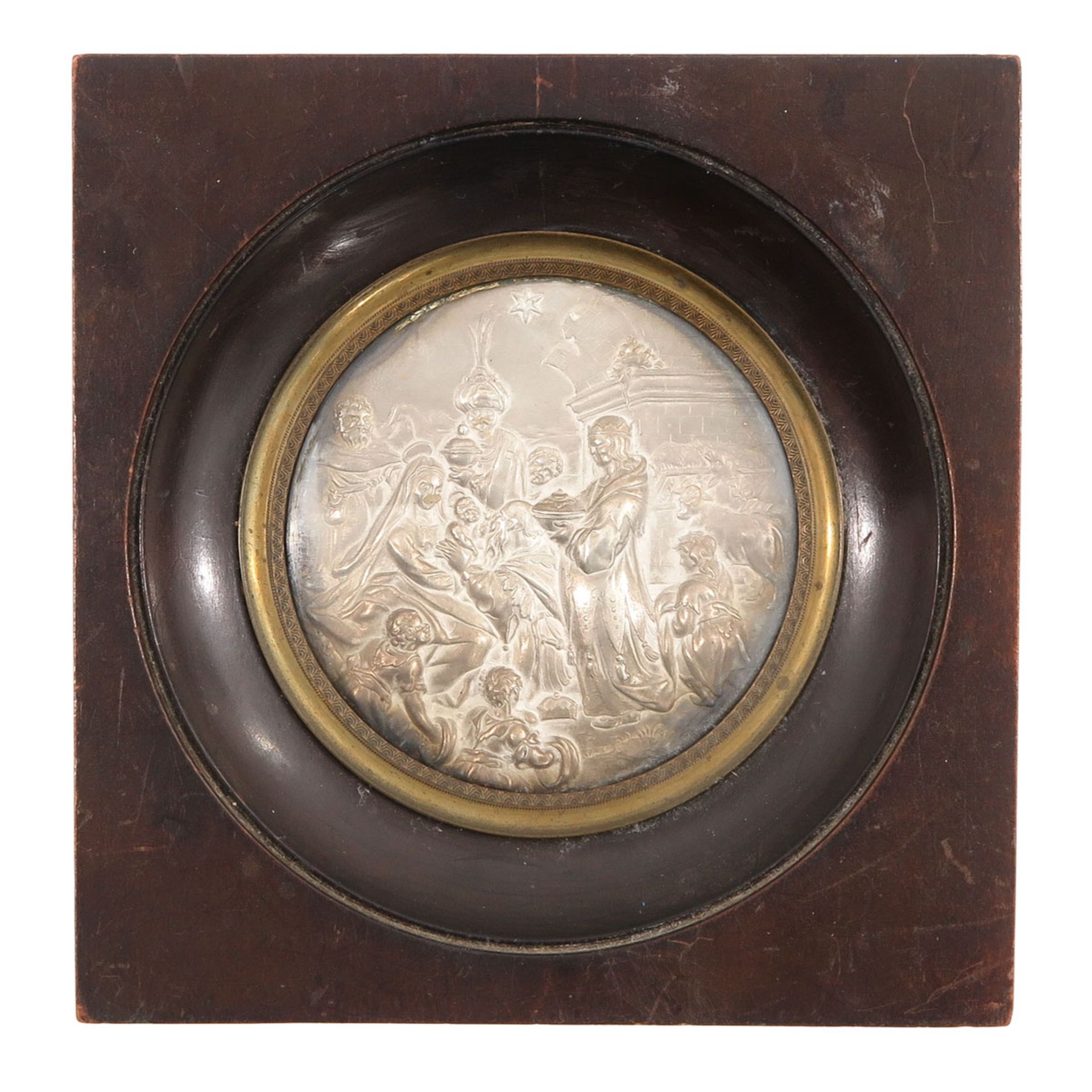 A Silver Plaque Depicting Adoration of the Wise