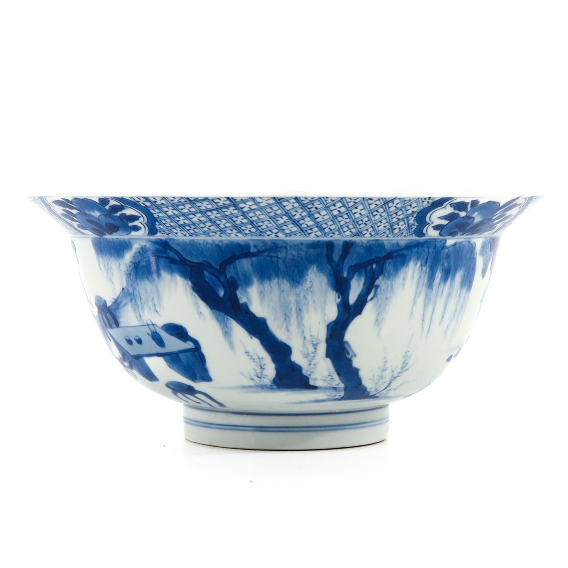 A Blue and White Flared Rim Bowl - Bild 2 aus 9
