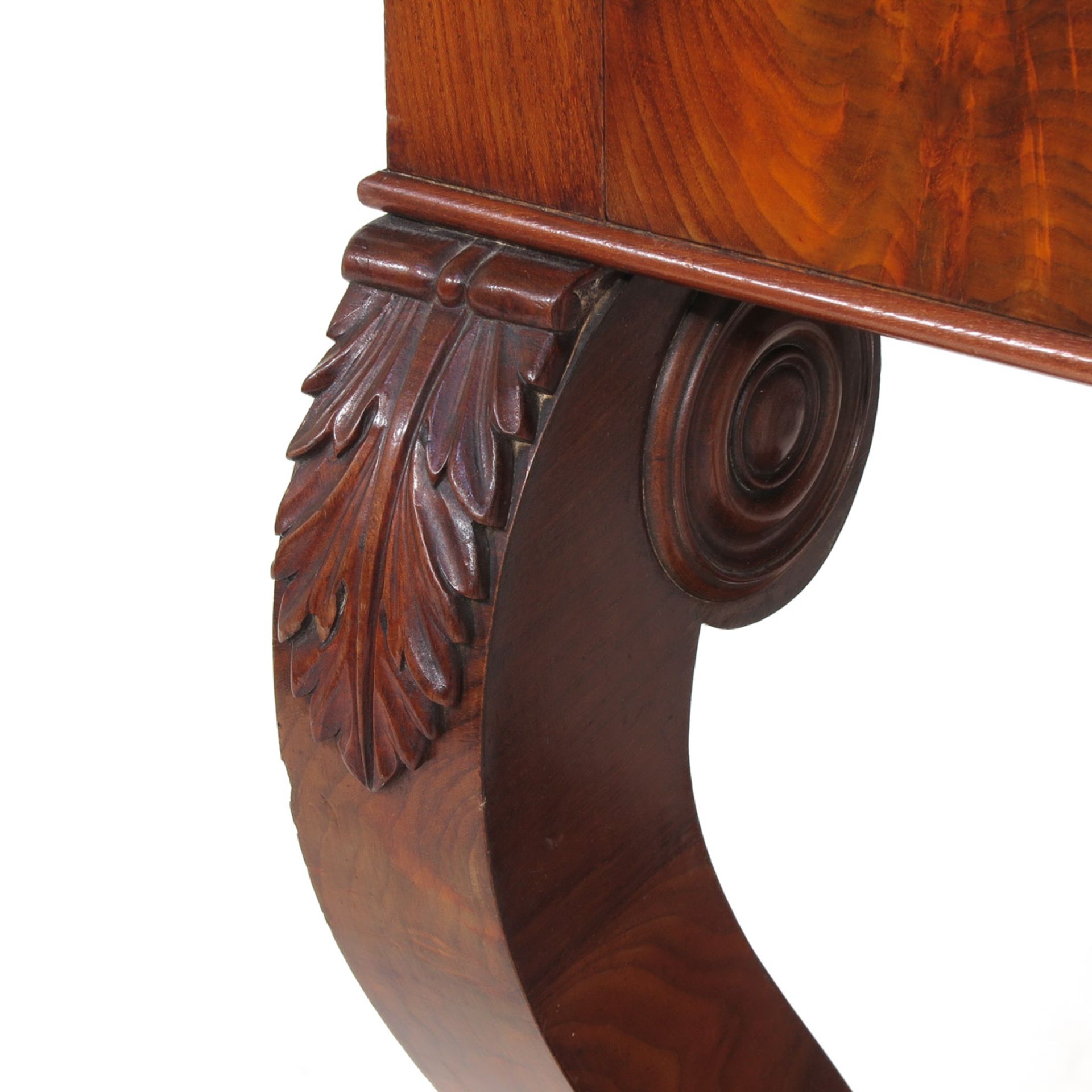 A 19th Century Walnut Trumeau Mirror - Image 9 of 10