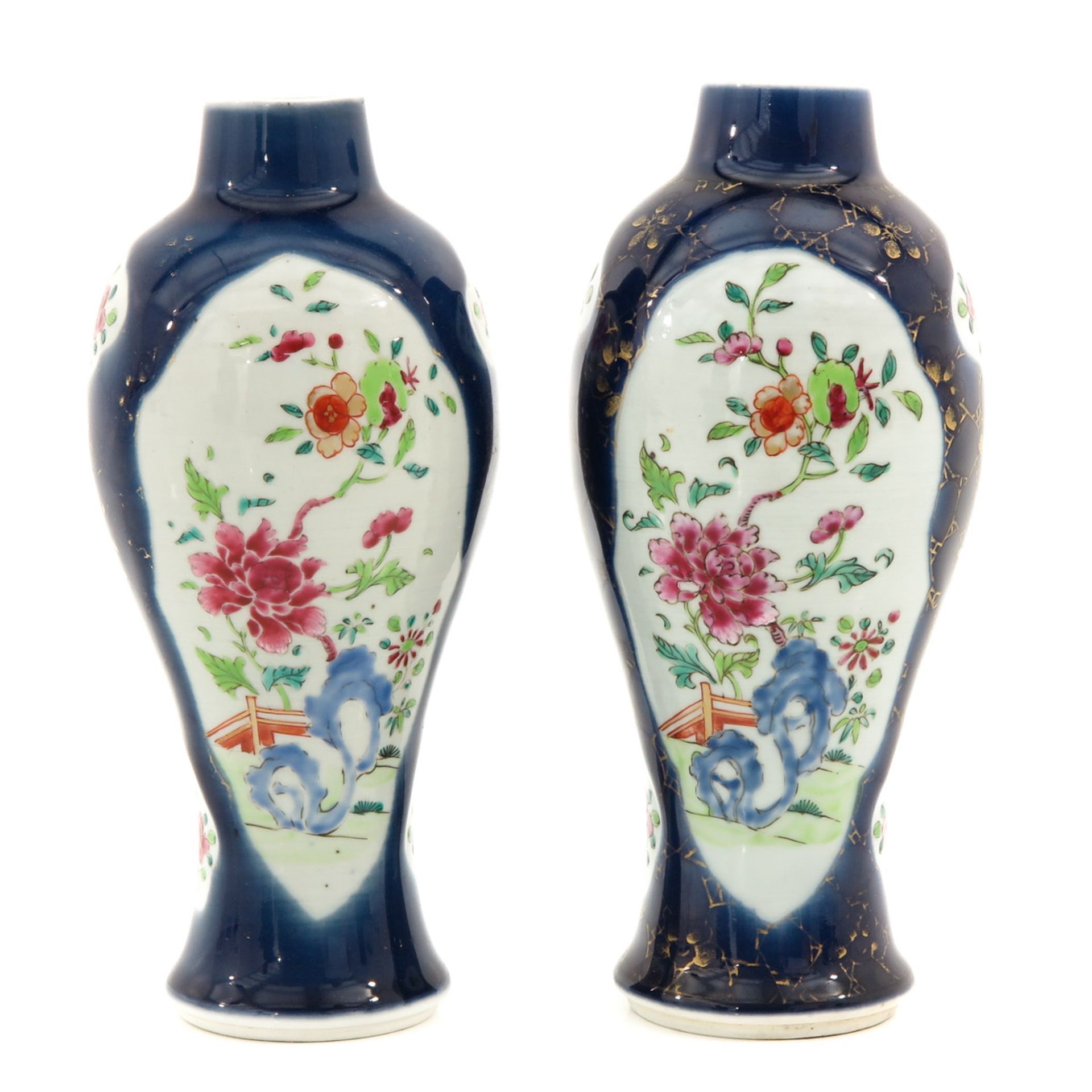 A Pair of Powder Blue Vases - Image 3 of 9