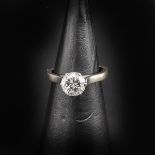 A Ladies Diamond Solitaire Ring Approx. 1 Carat