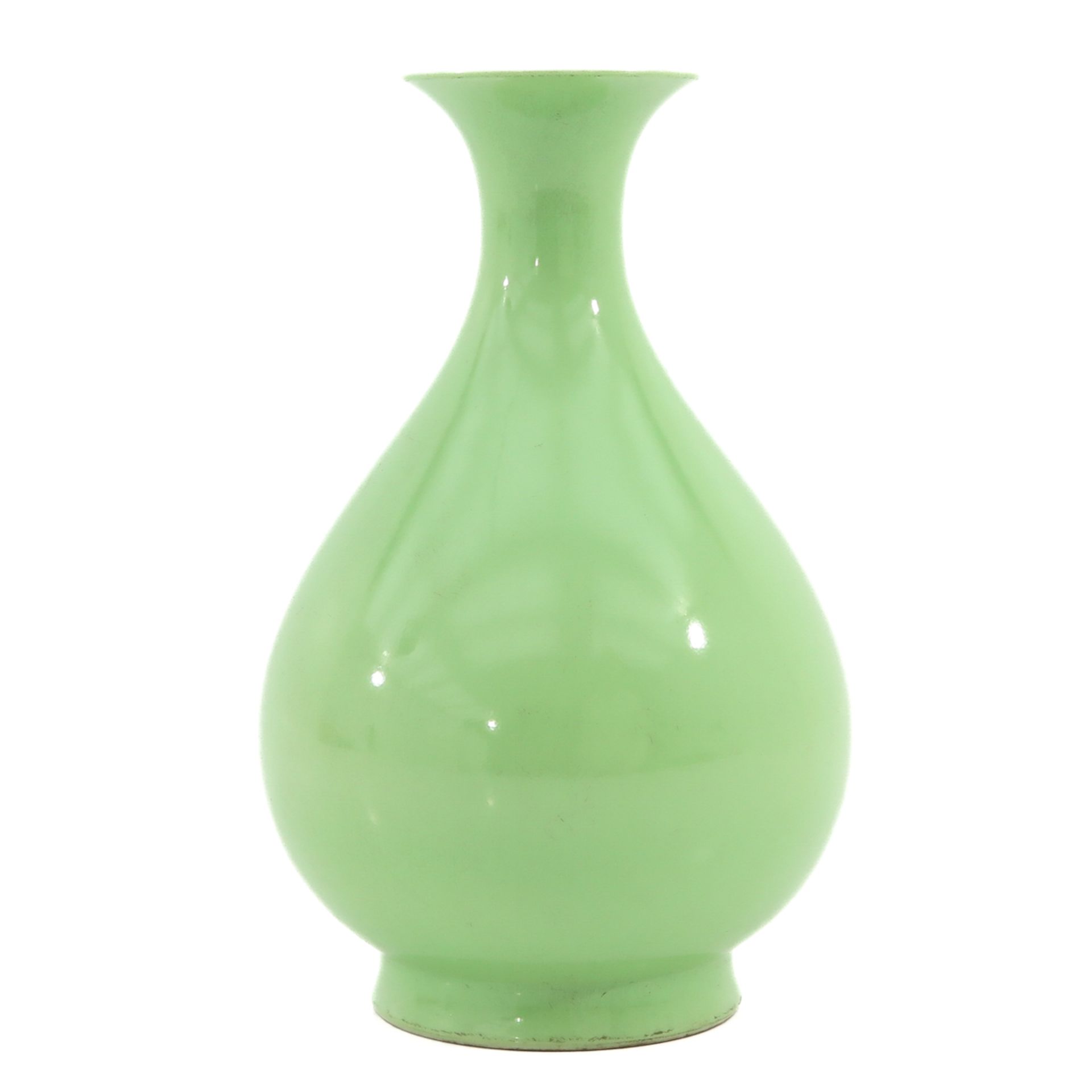 A Lime Green Glaze Vase - Bild 3 aus 9