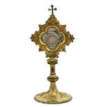 A Bronze Relic Holder with Relic of St. Antoni