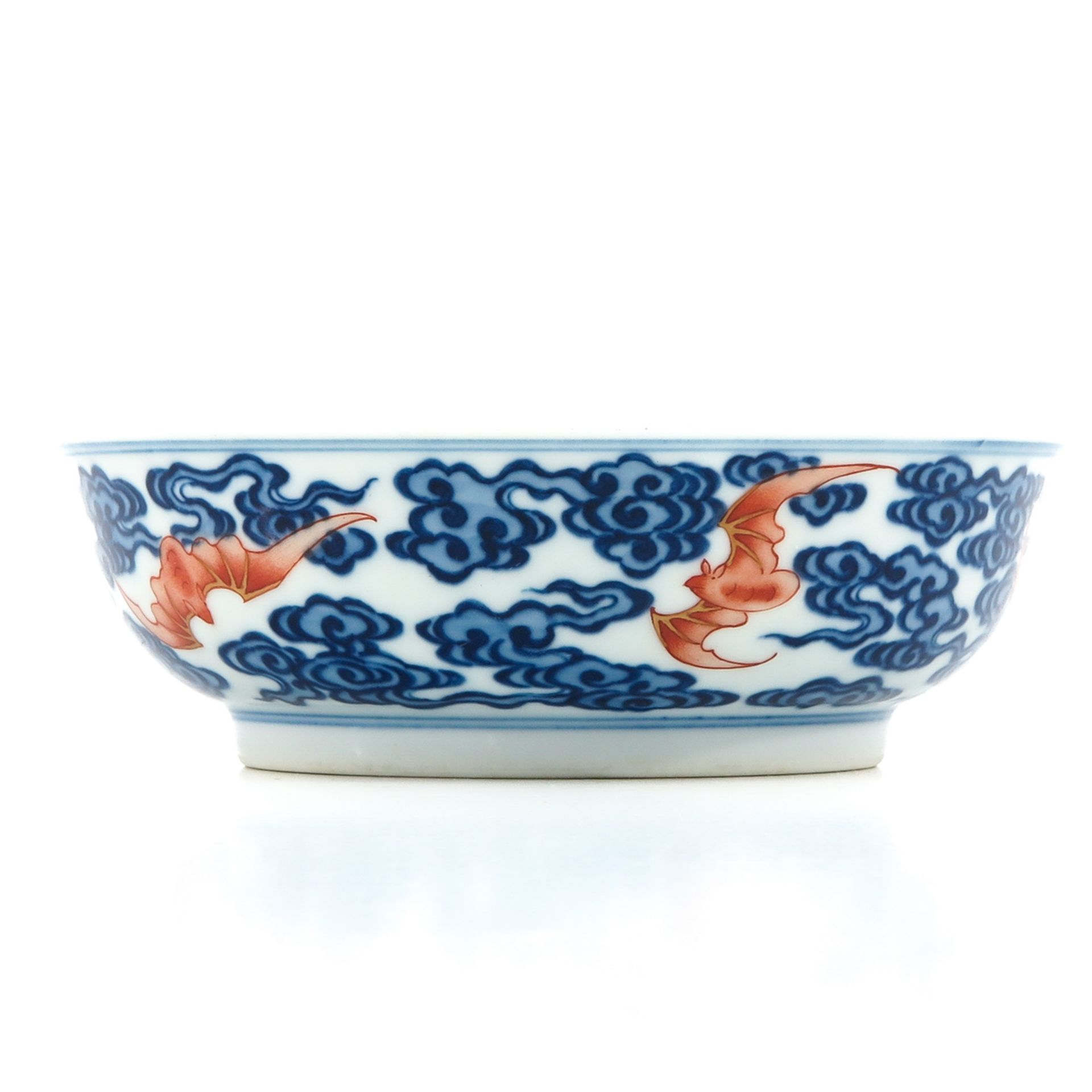 A Blue and Red Decor Bowl - Bild 4 aus 9