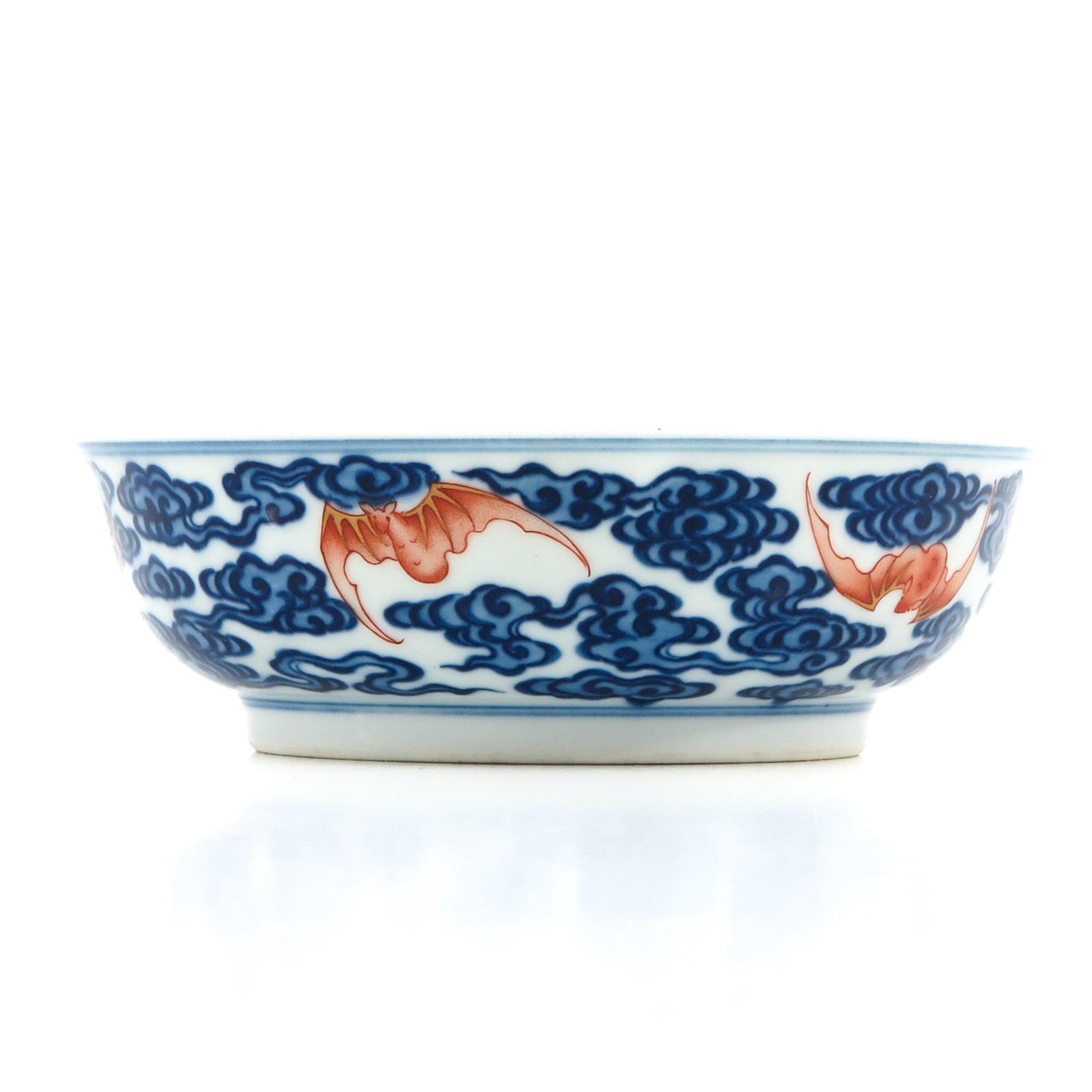 A Blue and Red Decor Bowl - Bild 2 aus 9