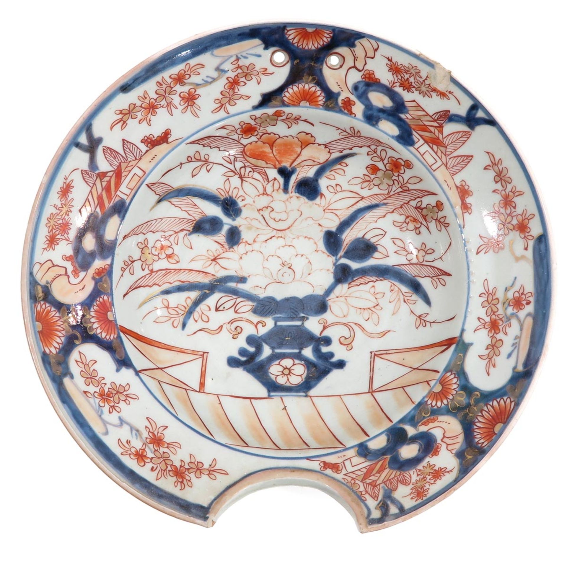 A Japanese Imari Shaving Bowl