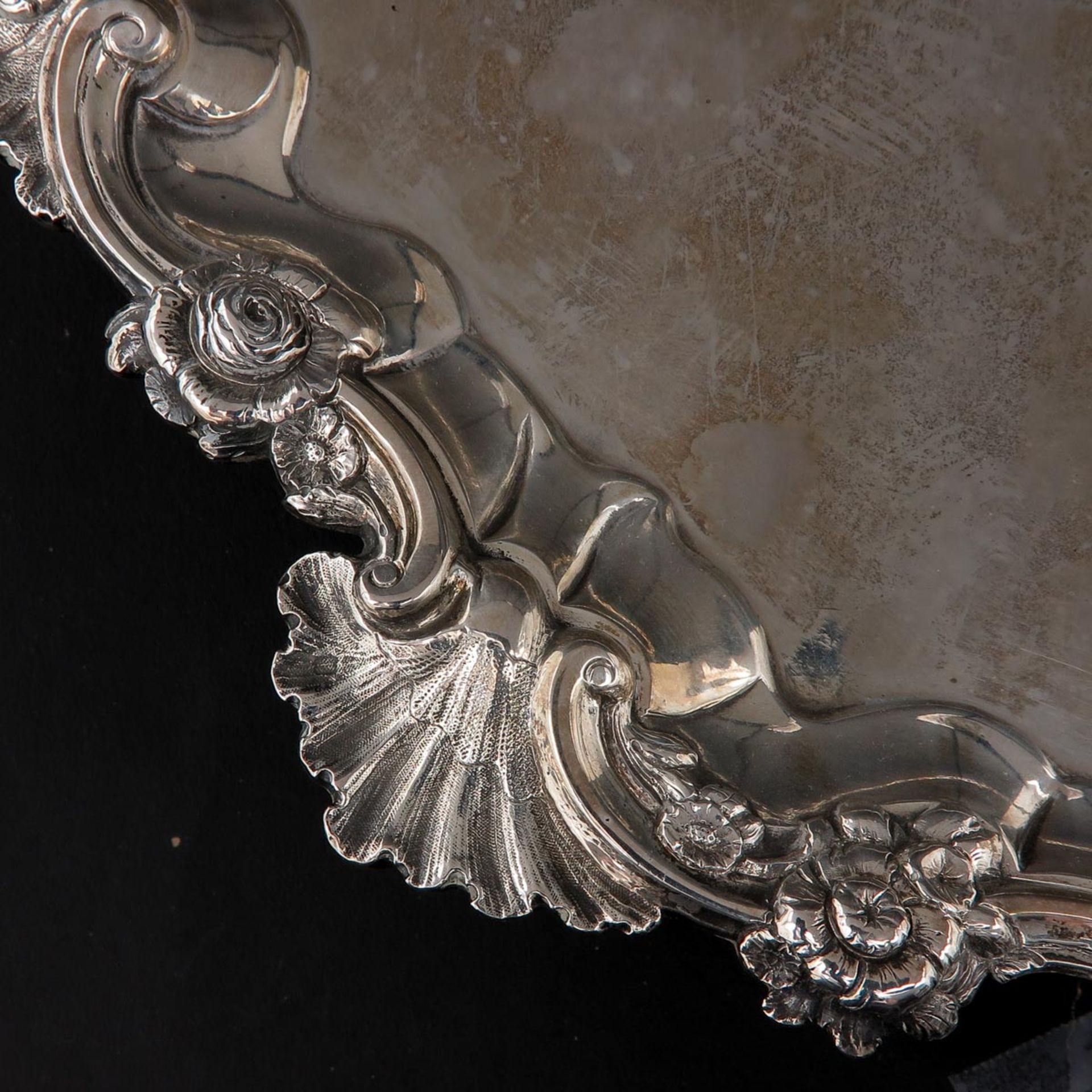 An English Silver Serving Tray - Image 5 of 6