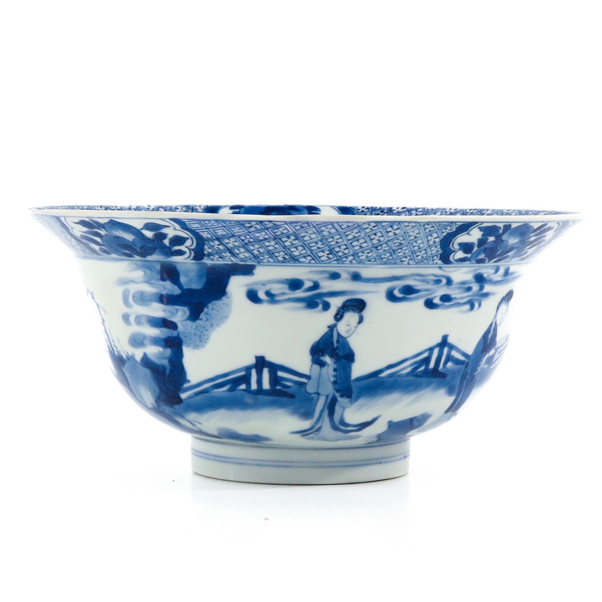 A Blue and White Flared Rim Bowl - Bild 4 aus 9