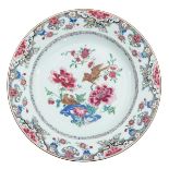 A Famille Rose Plate