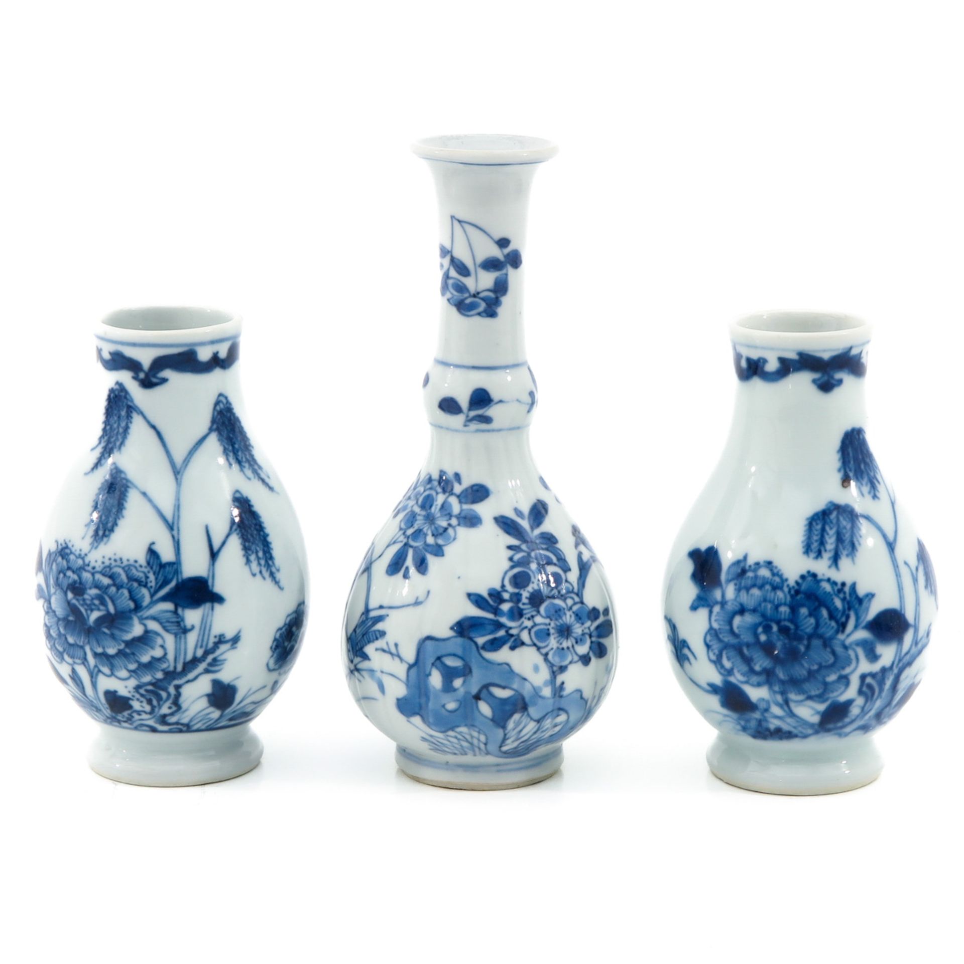 A Collection of 3 Small Vases