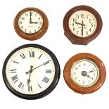 A Collection of 4 Electric Wall Clocks