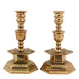 A Pair of Copper Candlesticks