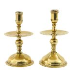 A Pair of 18th Century Writing Candlesticks