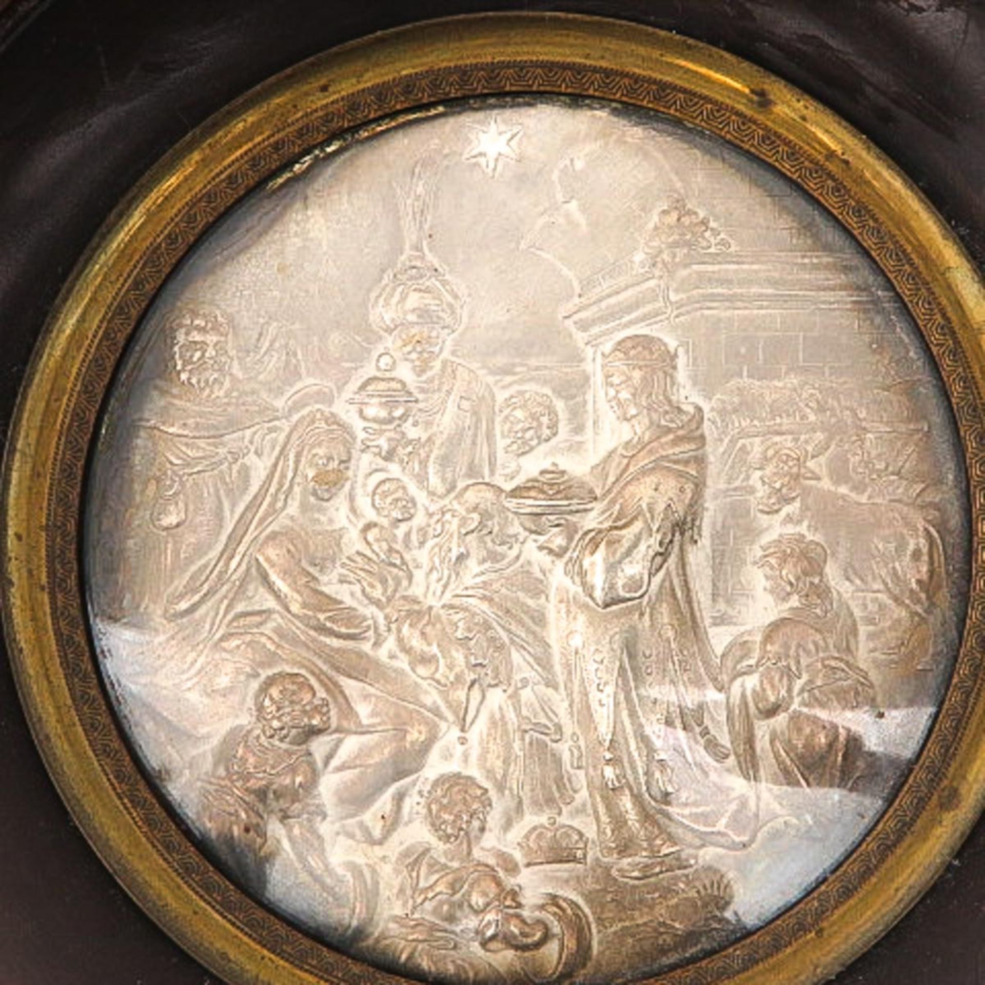 A Silver Plaque Depicting Adoration of the Wise - Bild 3 aus 3