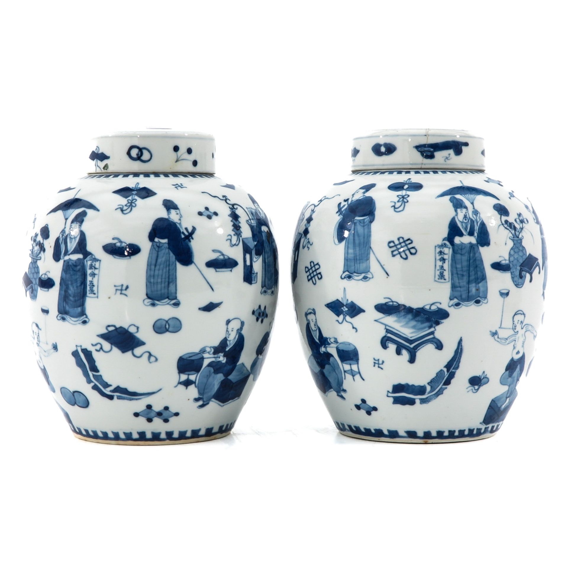 A Pair of Blue and White Ginger Jars - Bild 3 aus 10