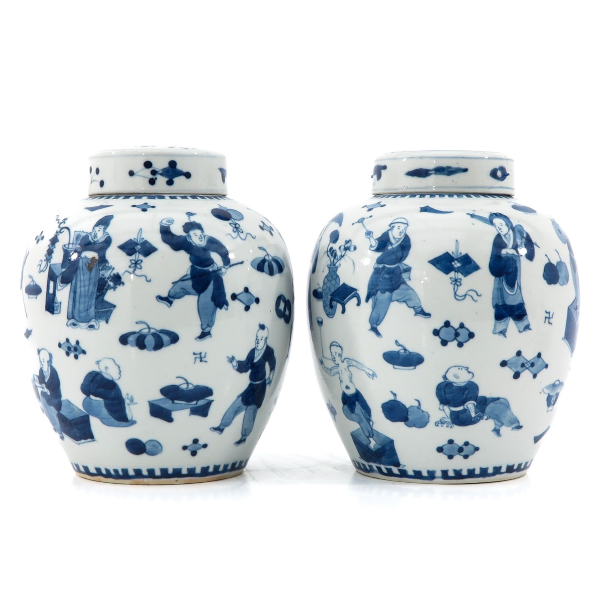 A Pair of Blue and White Ginger Jars - Bild 4 aus 10