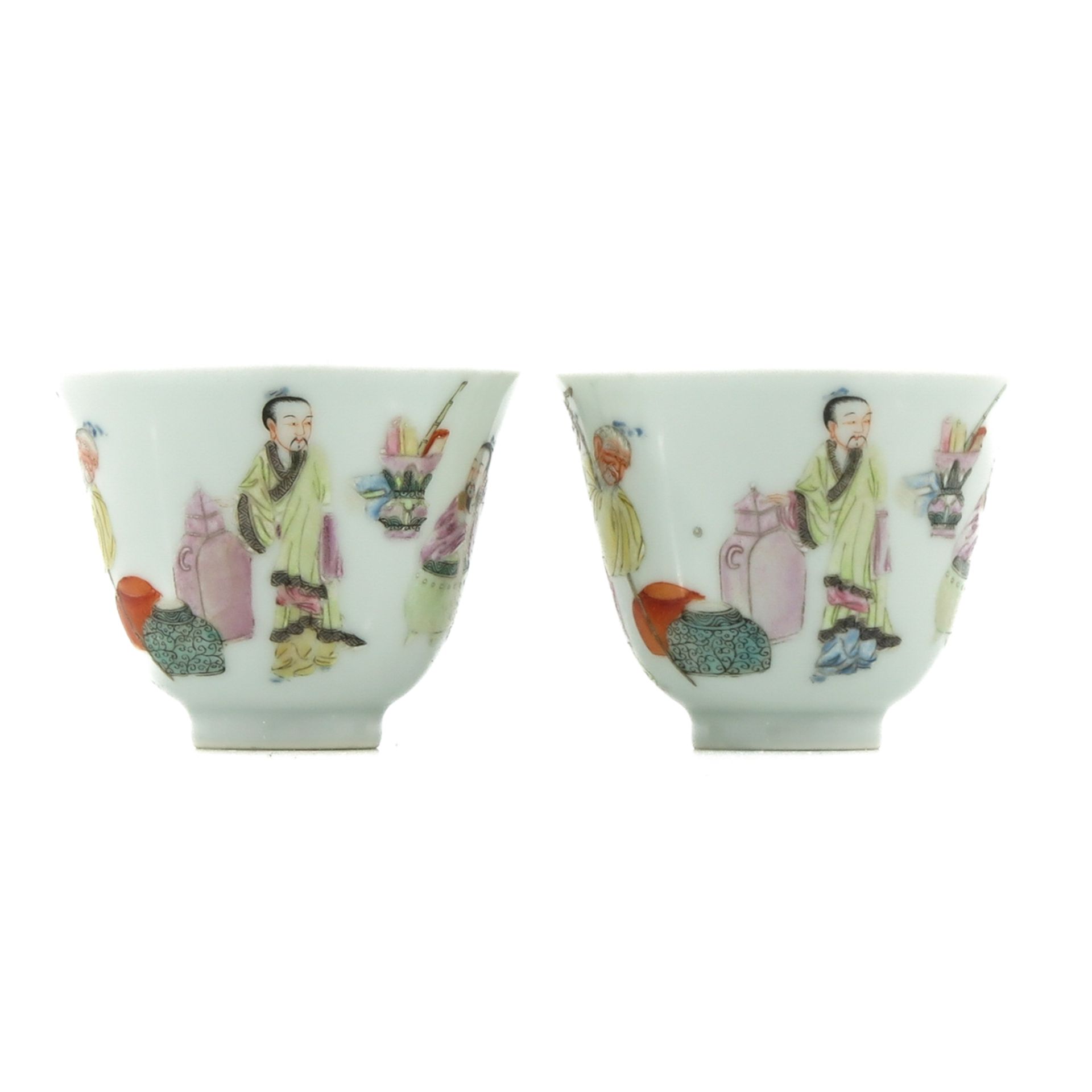 A Pair of Famille Rose Cups - Bild 4 aus 9