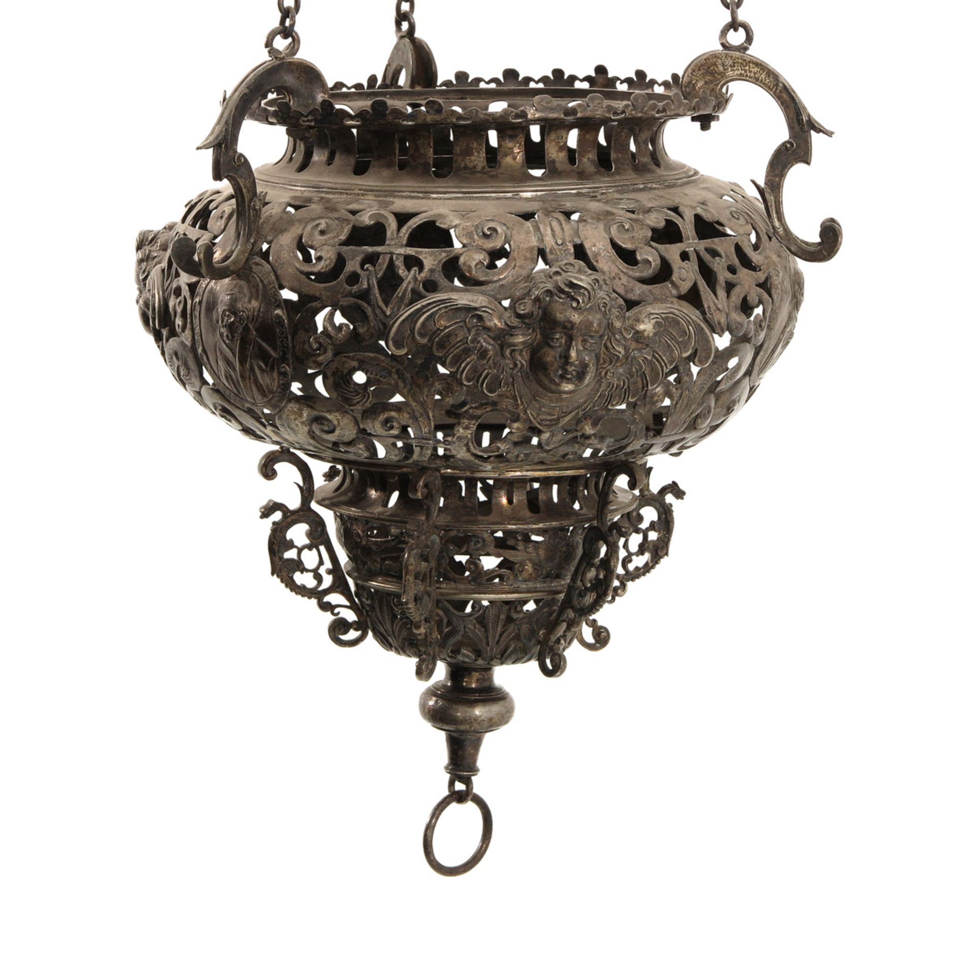 An 18th Century Altar Lamp - Bild 3 aus 8