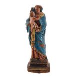 An 18th Century Sculpture Depicting Madonna and Child