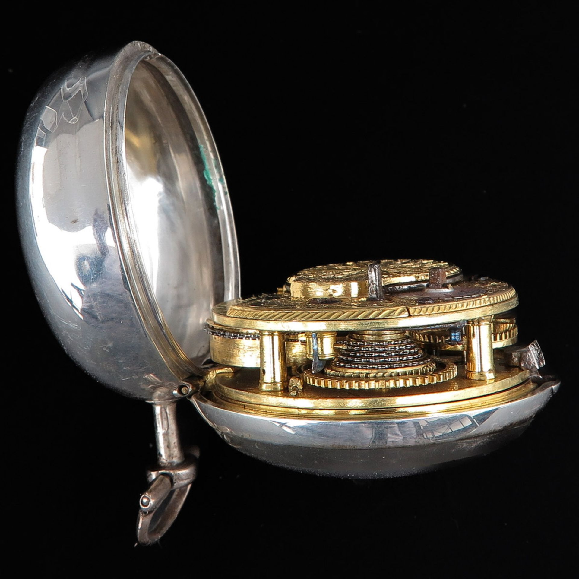 An 18th Century English Silver Pocket Watch - Bild 7 aus 8