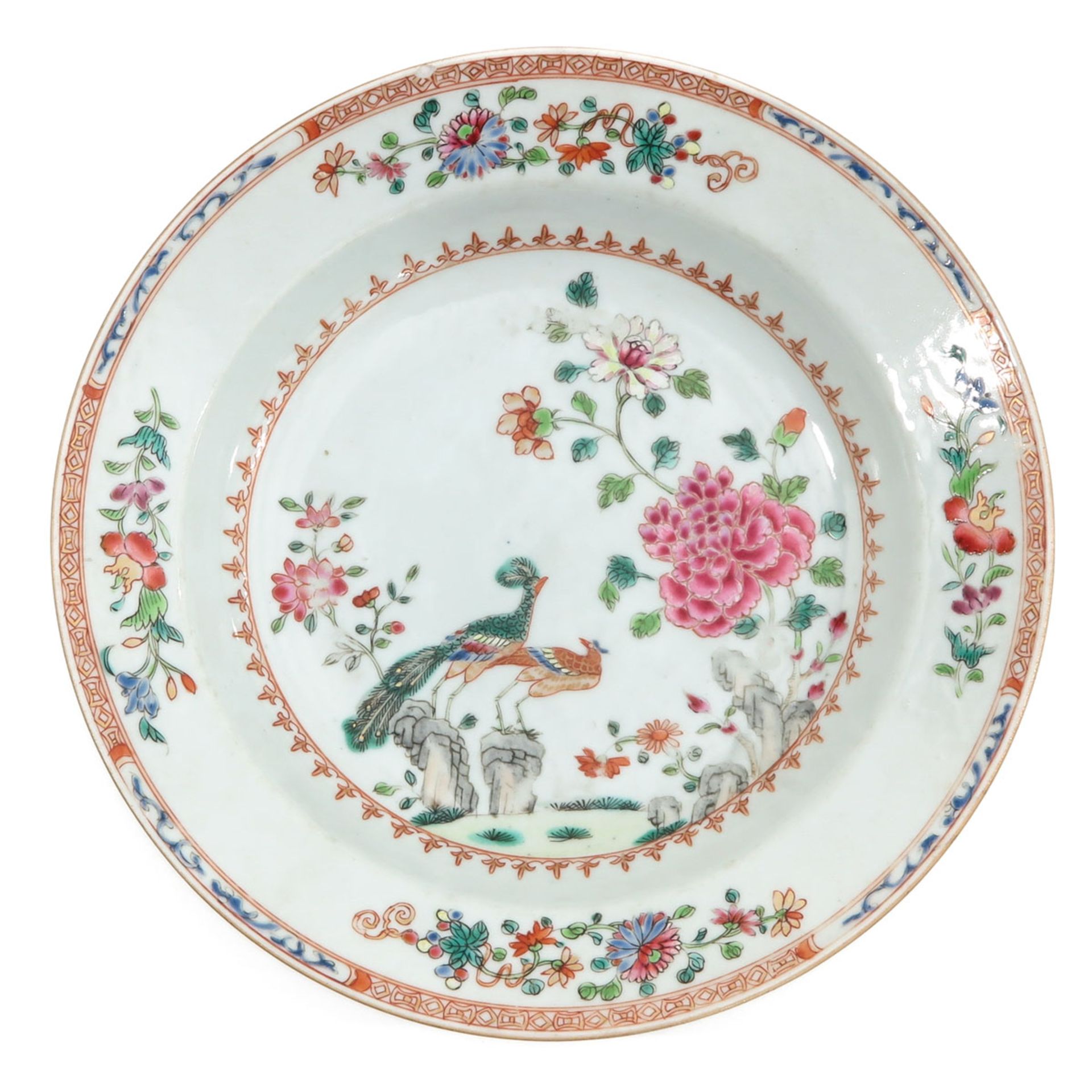 A Collection of 3 Famille Rose Plates - Bild 5 aus 10