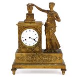 A Fire Gilt Bronze Empire Period Pendule