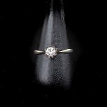 A 14KG Ladies Solitaire Diamond Ring