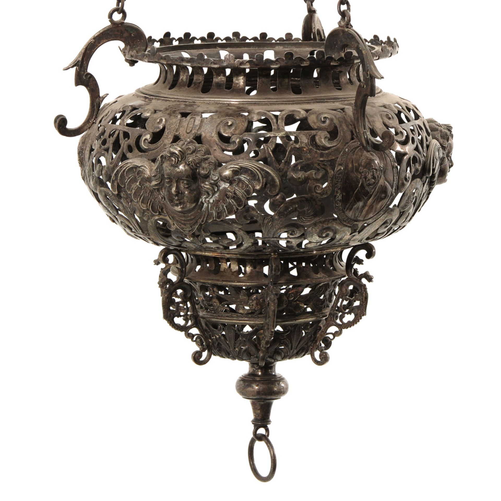 An 18th Century Altar Lamp - Bild 2 aus 8